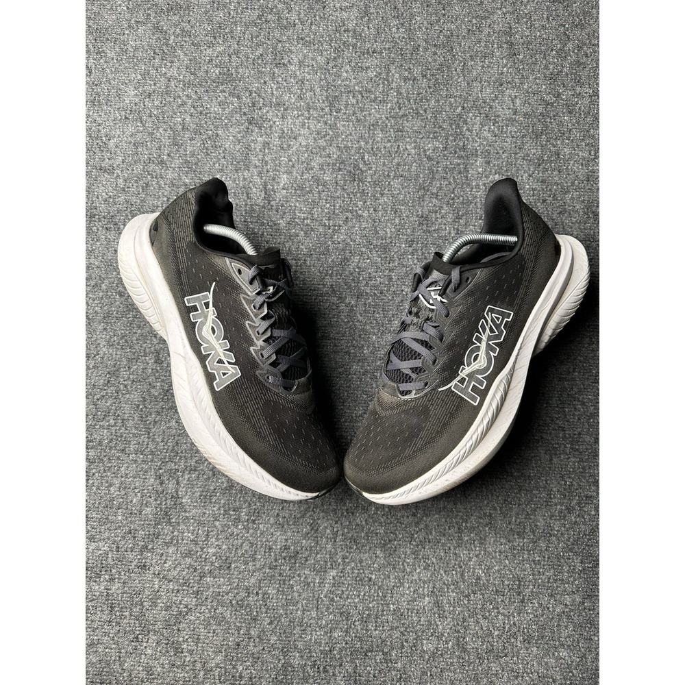 Mens Running Shoes Hoka One One Mach 6 Black White, Size US‎ 11.5 D